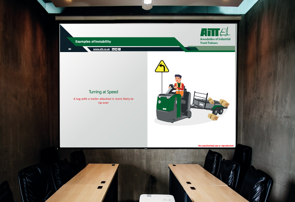 Tow Tractor Tug and Trailer (Rider & Pedestrian) Presentation